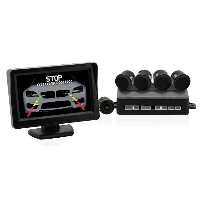 Parkovací senzory s kamerou a LCD displejem Compass