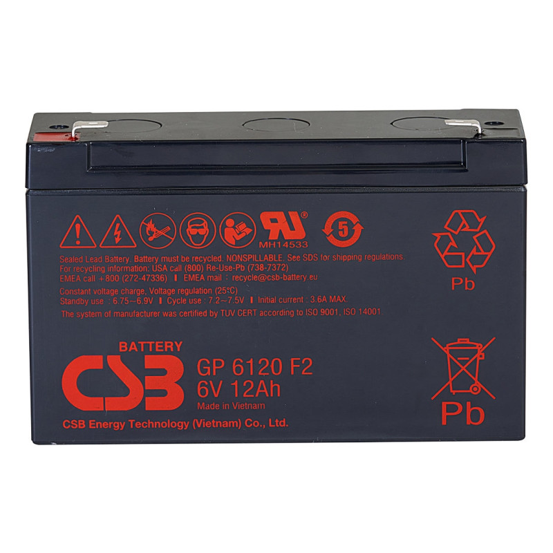 Záložní akumulátor CSB GP6120 F2 6V