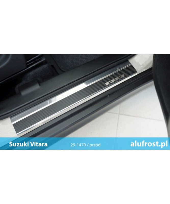 Prahové lišty Suzuki Vitara 2015- (carbonová fólie) Alufrost