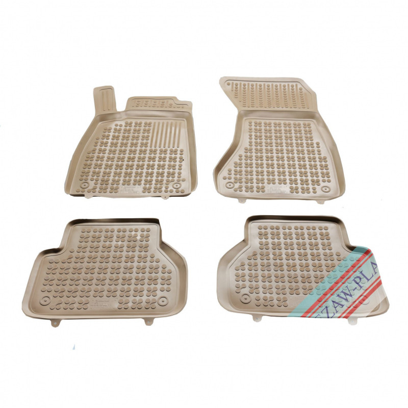 Gumové autokoberce Rezaw-Plast Audi A4 2016-2024 (béžové) Rezaw-Plast